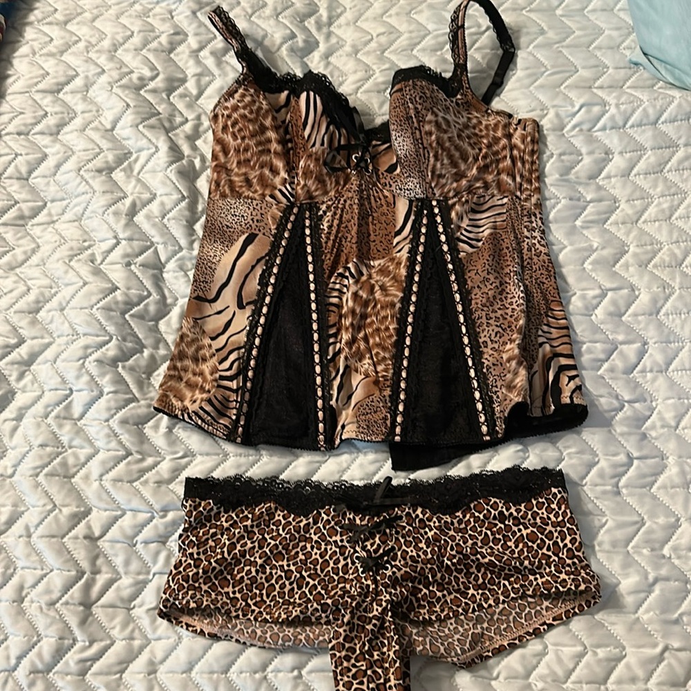 Fredericks of Hollywood corset set